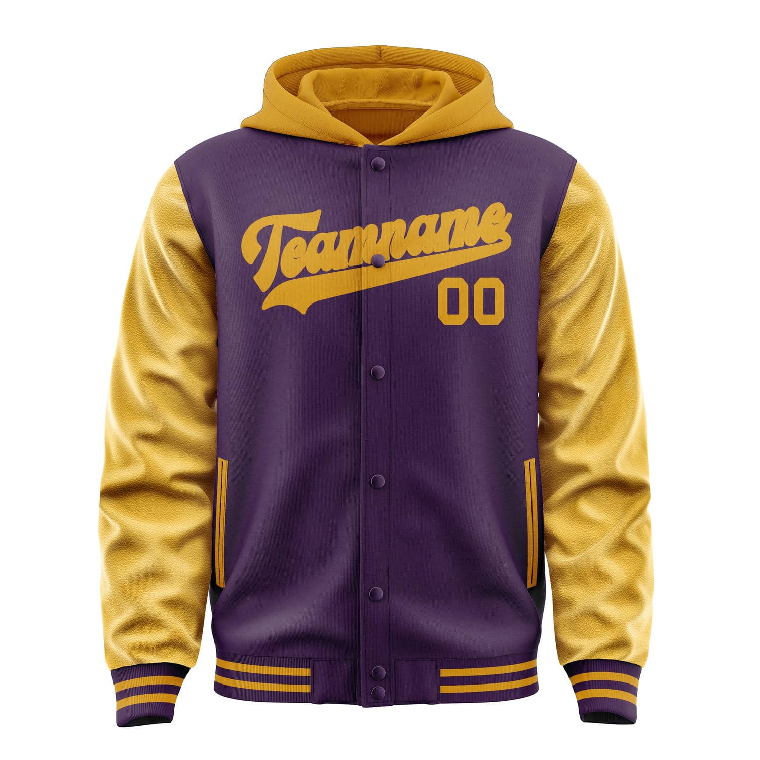 Custom Purple Yellow Jacket