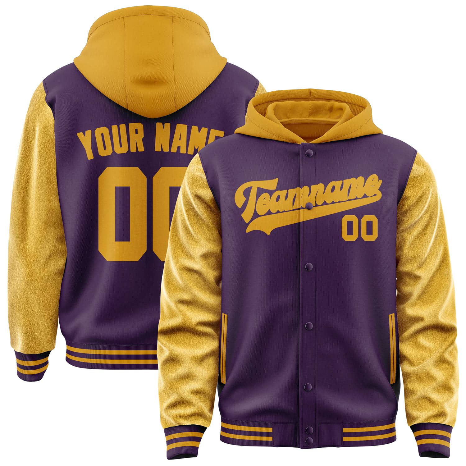 Custom Purple Yellow Jacket