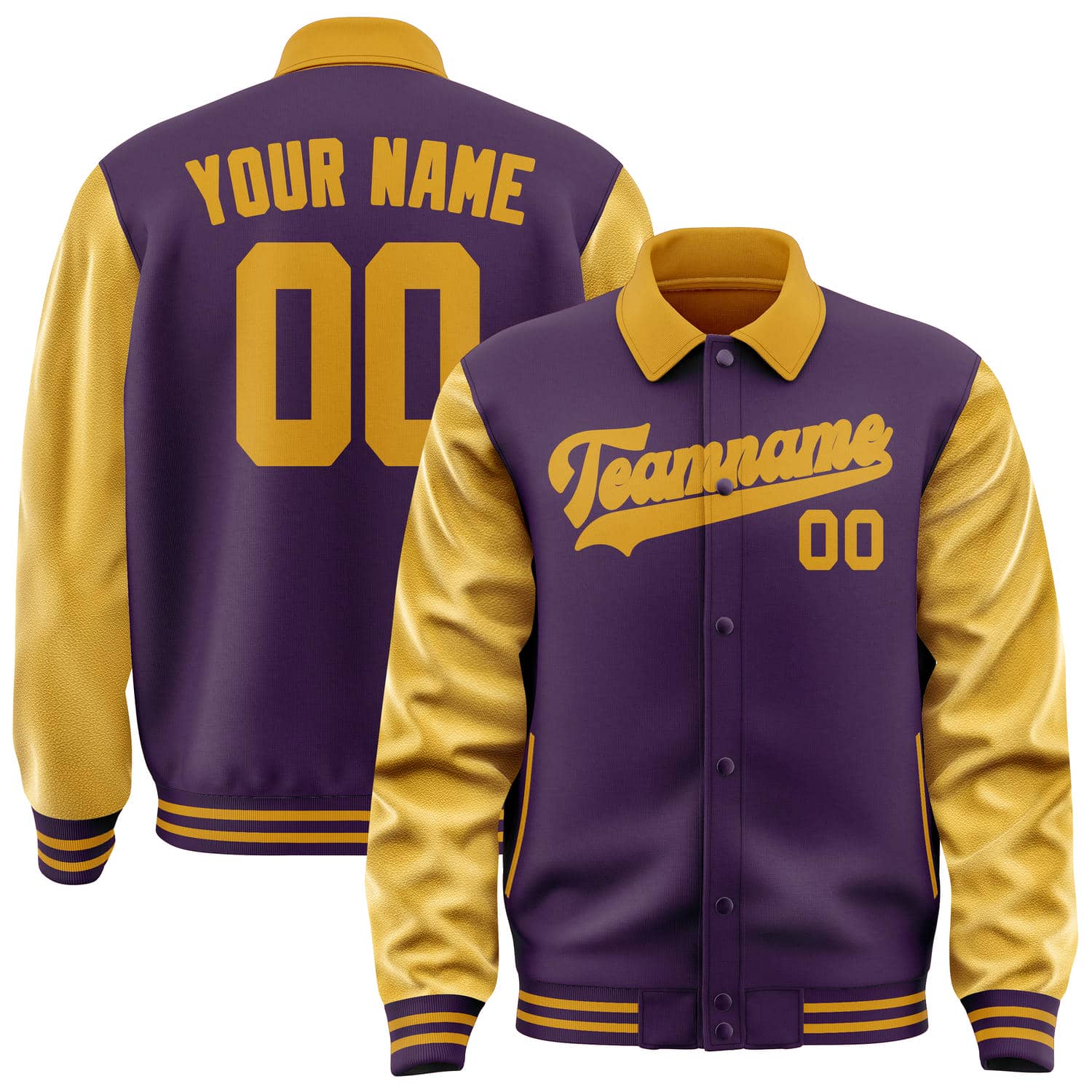 Custom Purple Yellow Jacket