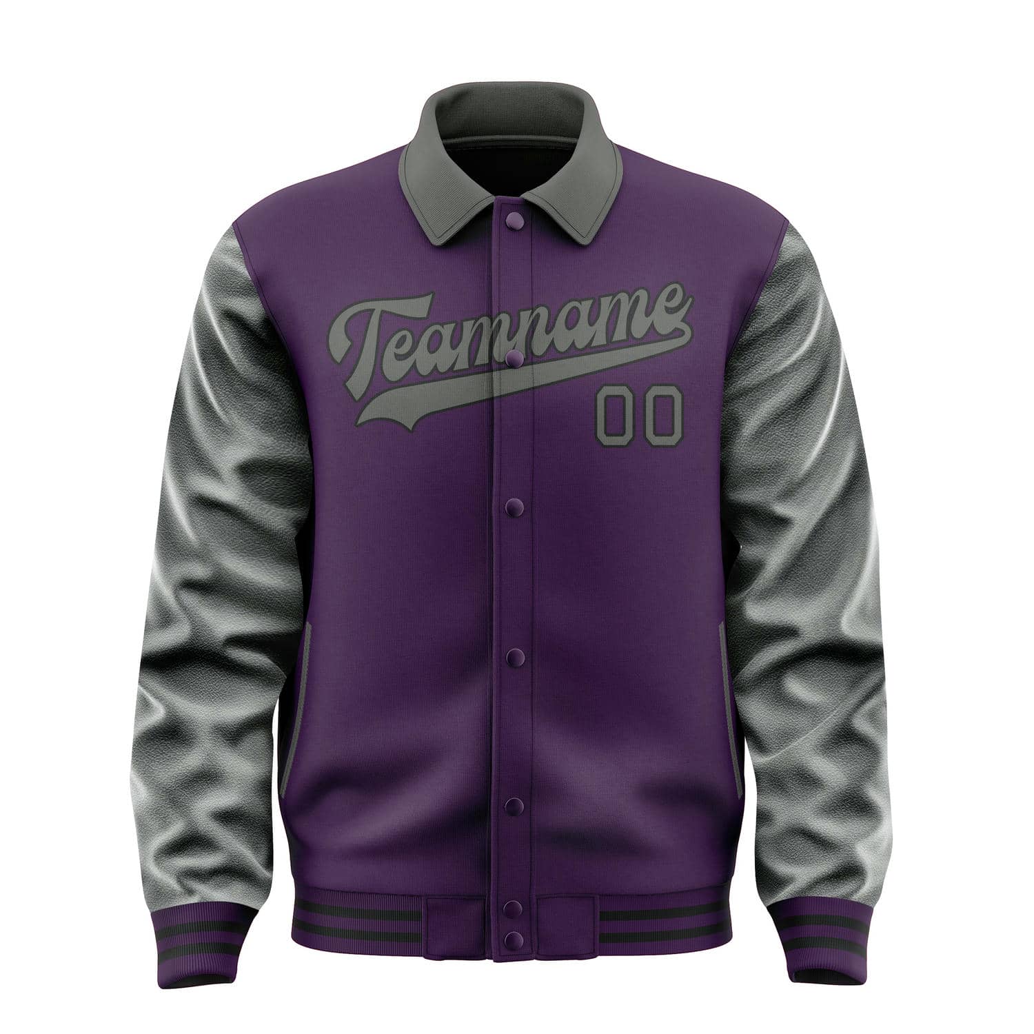 Custom Purple Dark Grey Jacket