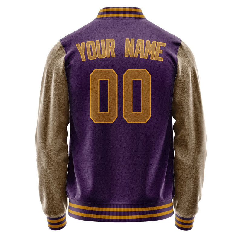 Custom Purple Khaki Jacket JA0707220719B31922