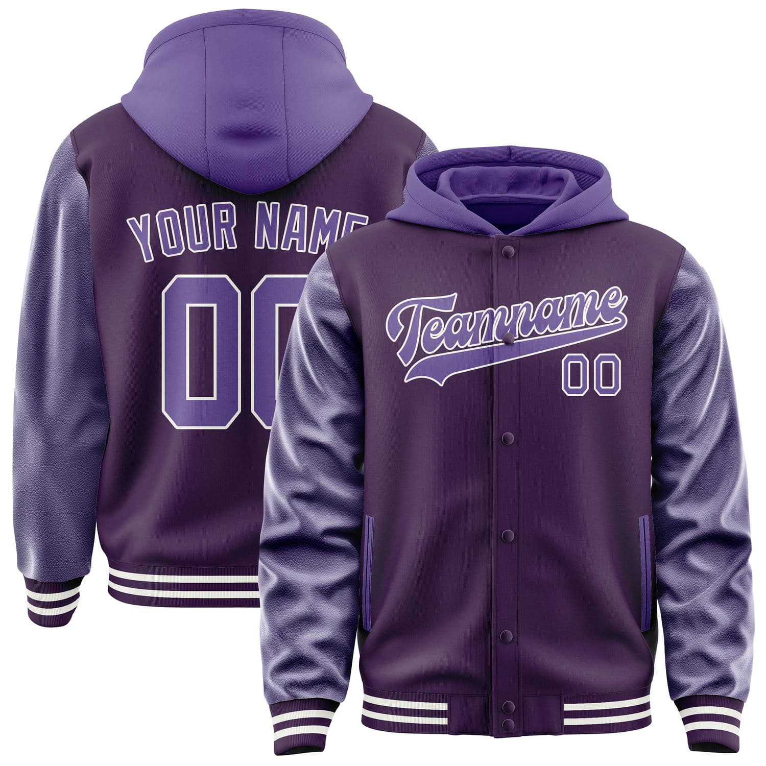 Custom Purple Light Purple Jacket