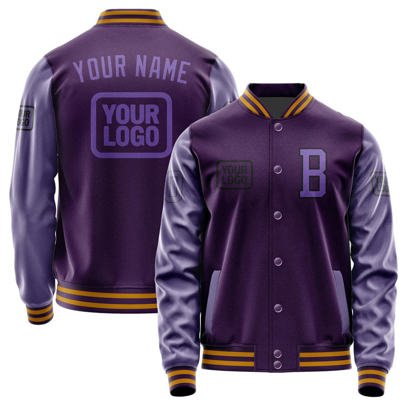 Custom Purple Light Purple Jacket JA070723071917232317