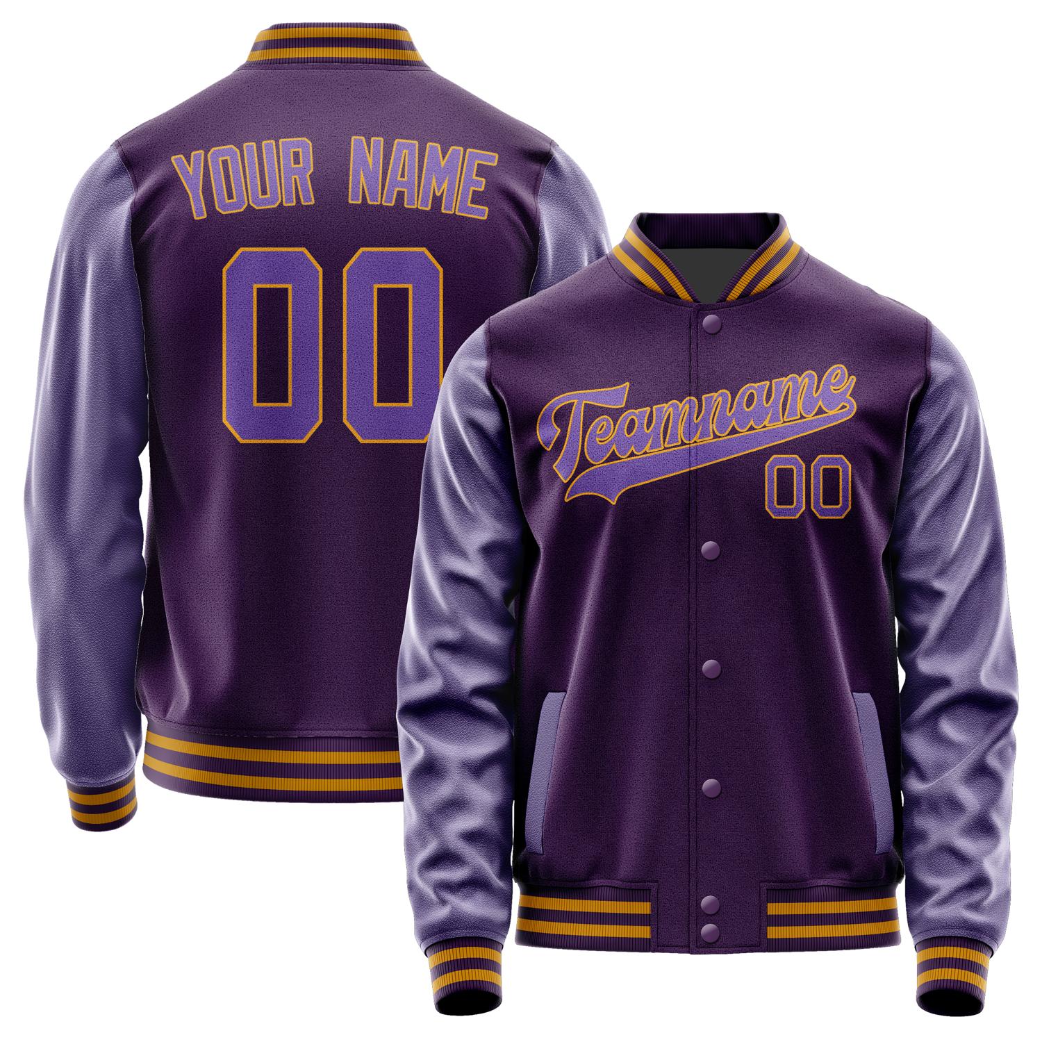 Custom Purple Light Purple Jacket JA0707230719B31923