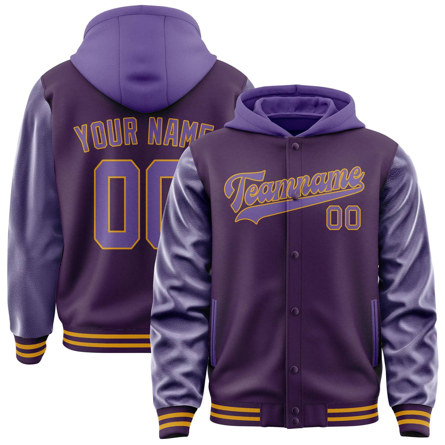 Custom Purple Light Purple Jacket