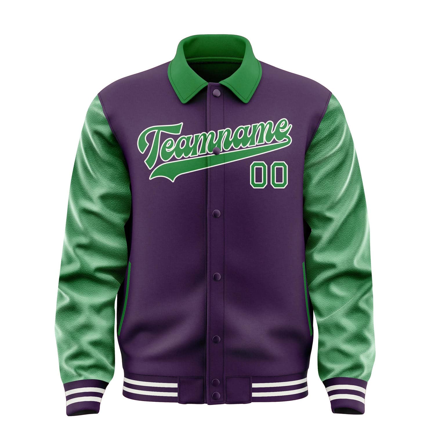 Custom Purple Emerald Green Jacket