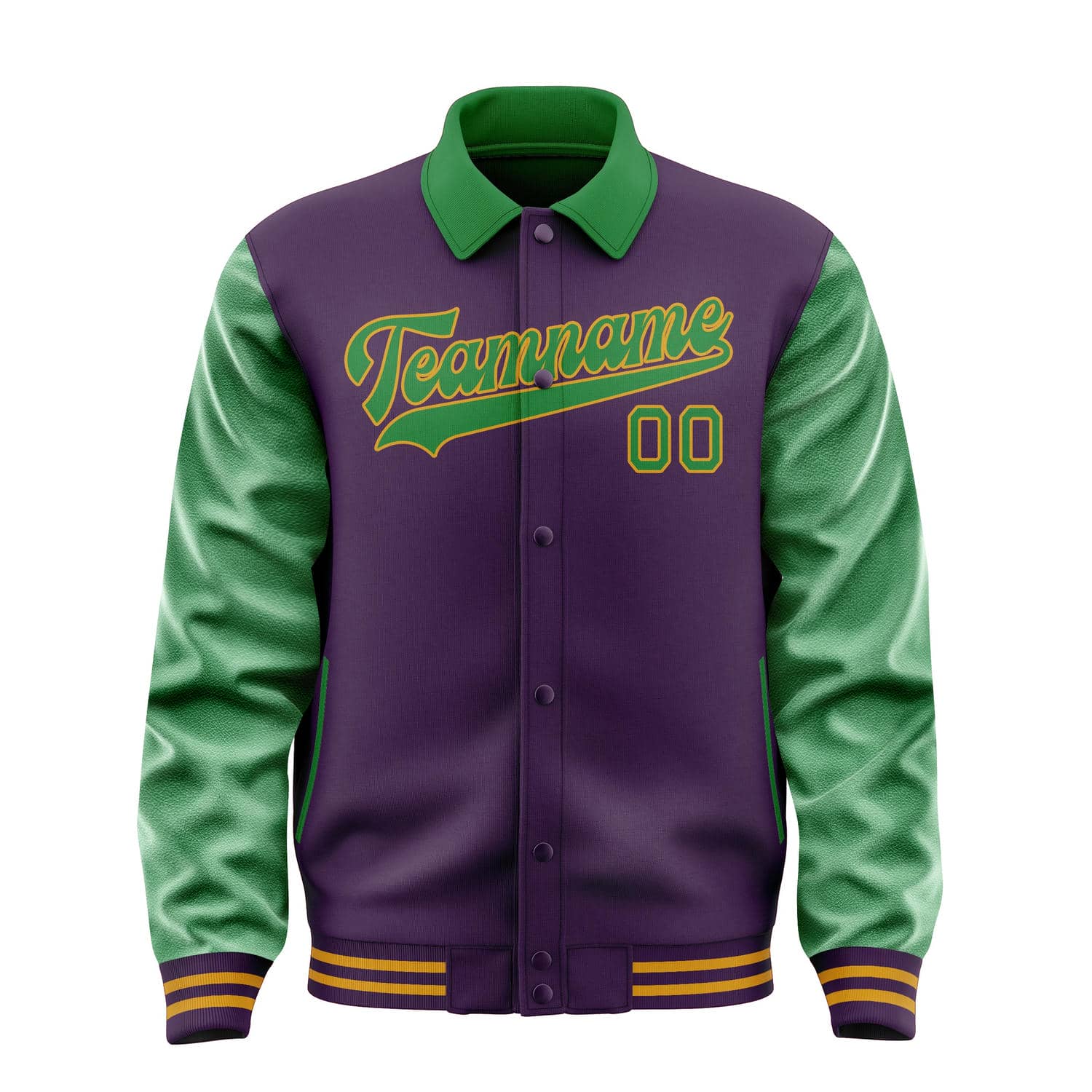 Custom Purple Emerald Green Jacket