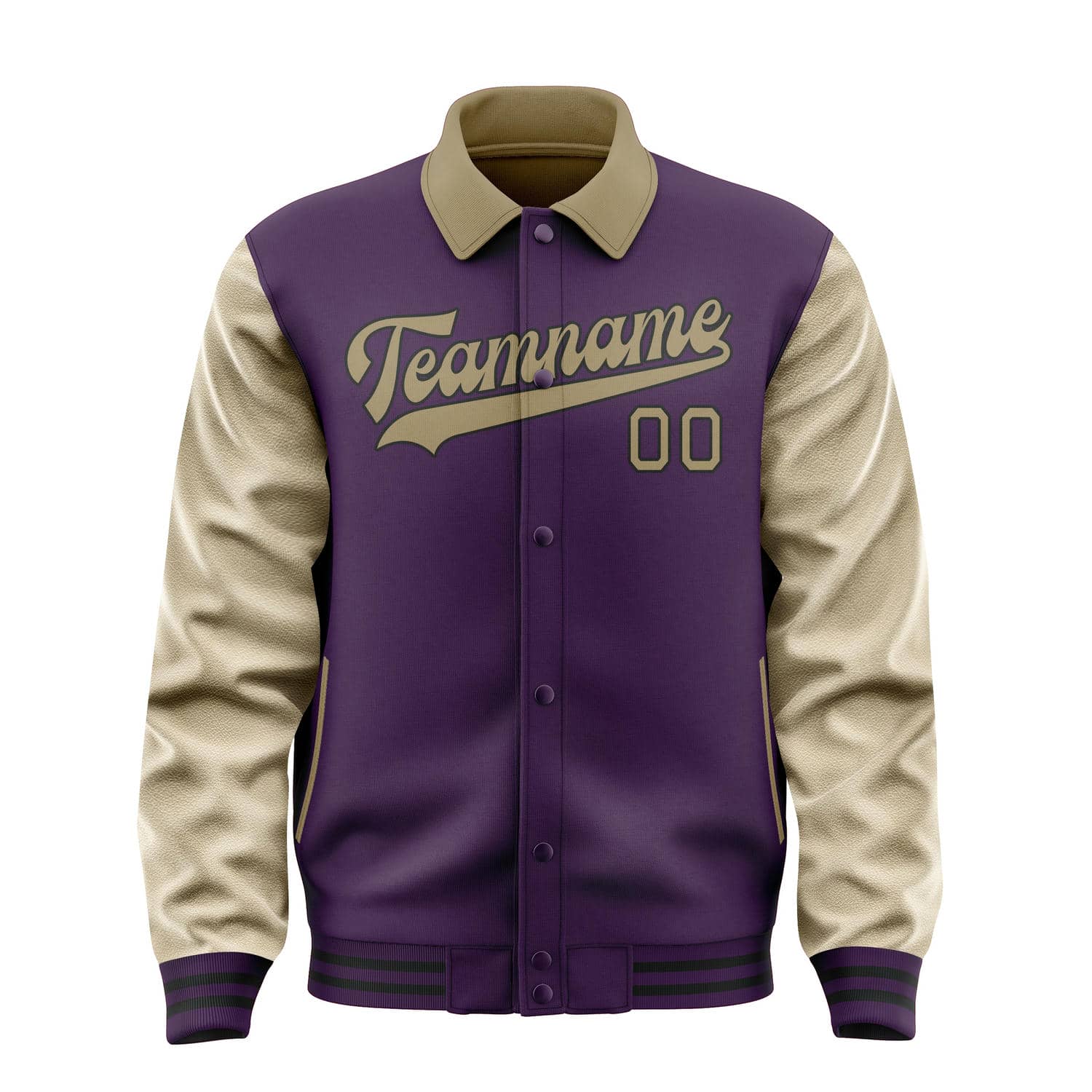 Custom Purple Light Khaki Jacket