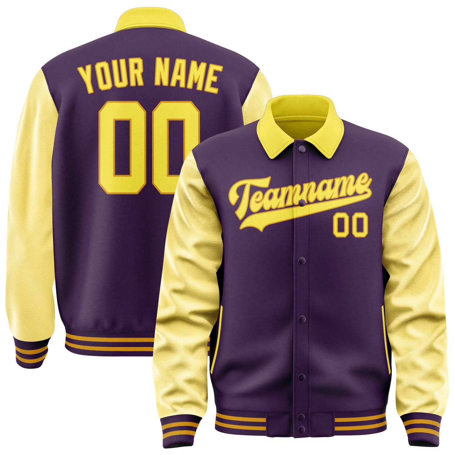 Custom Purple Light Yellow Jacket