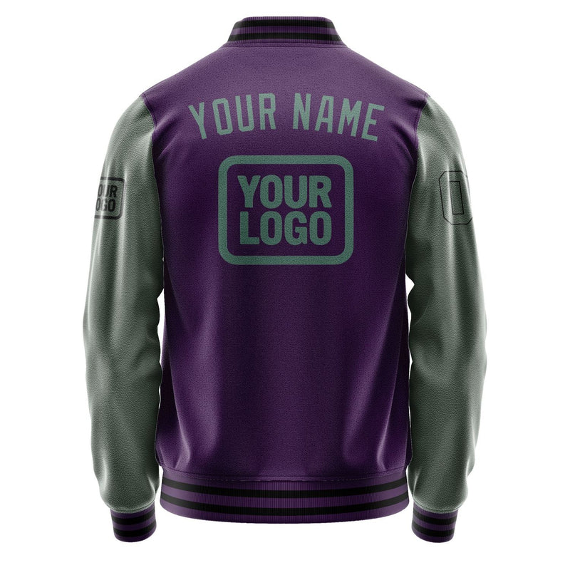 Custom Purple Blue Green Jacket JA070727071717272717