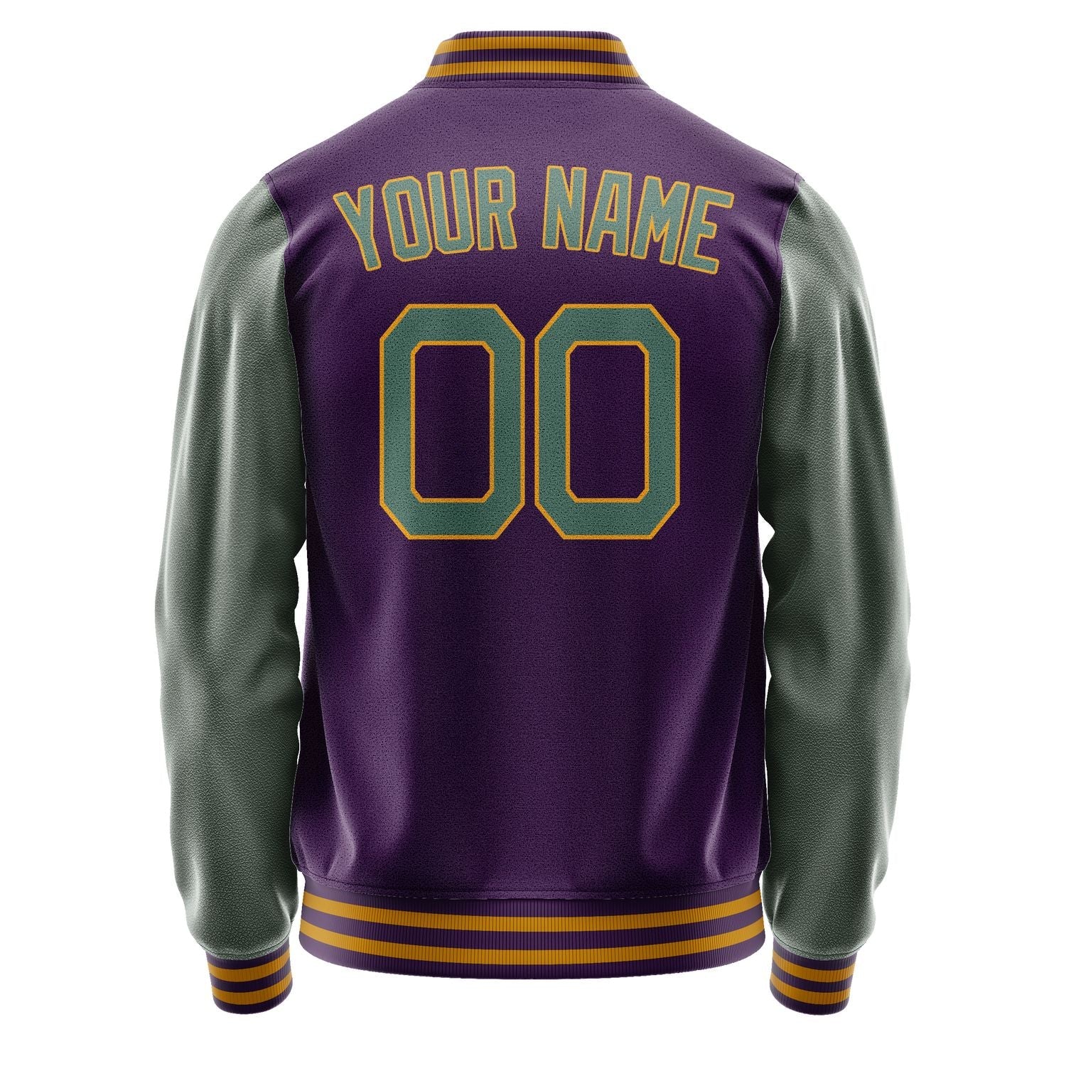 Custom Purple Blue Green Jacket JA0707270718B21827