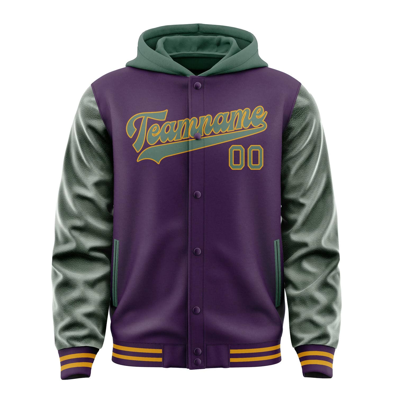 Custom Purple Blue Green Jacket