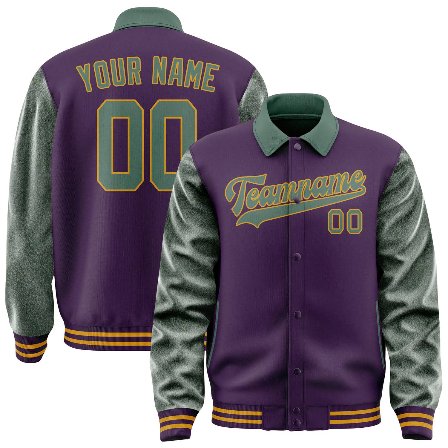 Custom Purple Blue Green Jacket