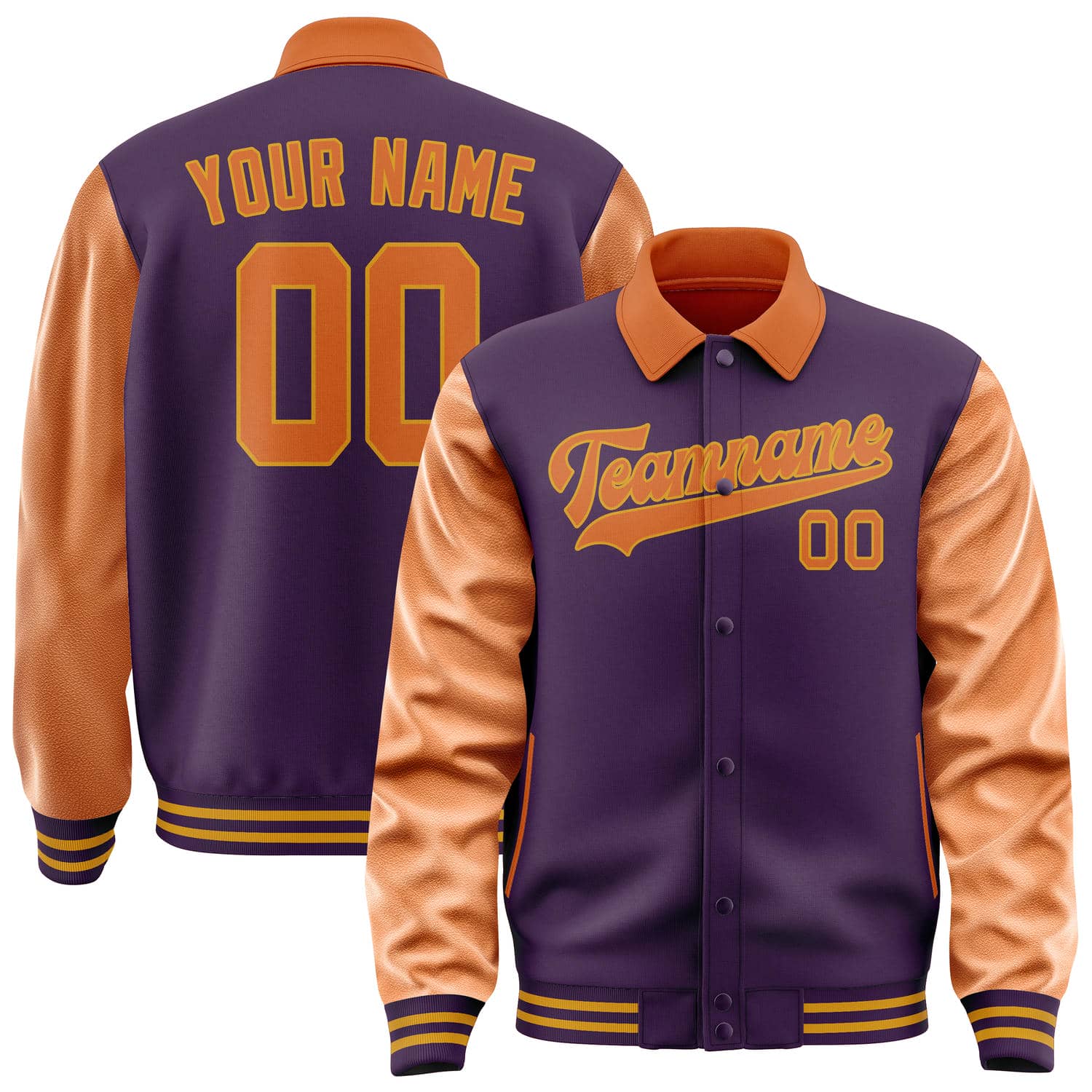 Custom Purple Orange Jacket