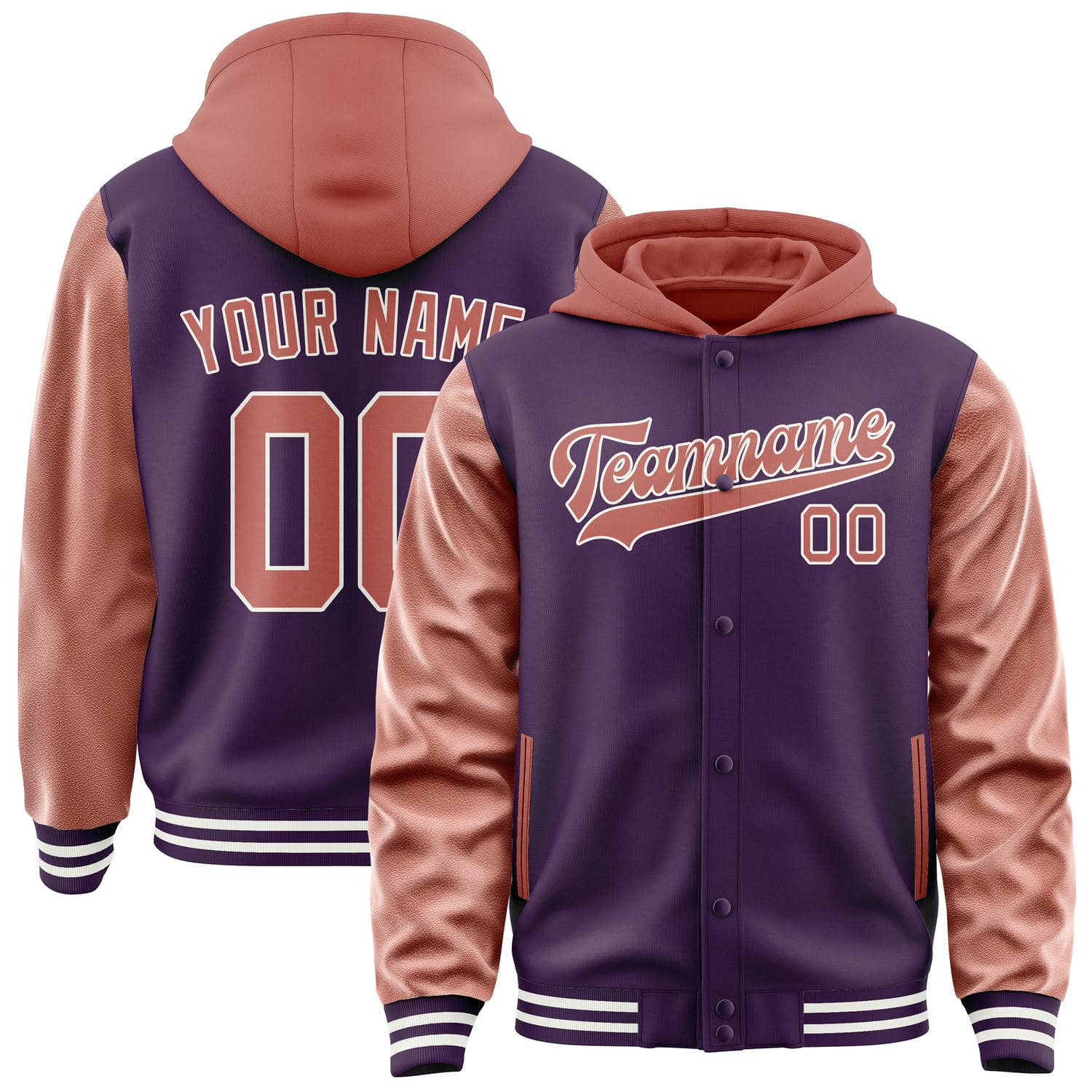 Custom Purple Copper Rose Jacket