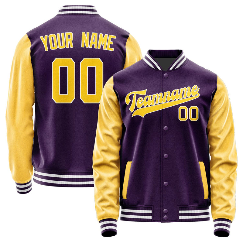 Custom Purple Gold Jacket JA0707300718B31830