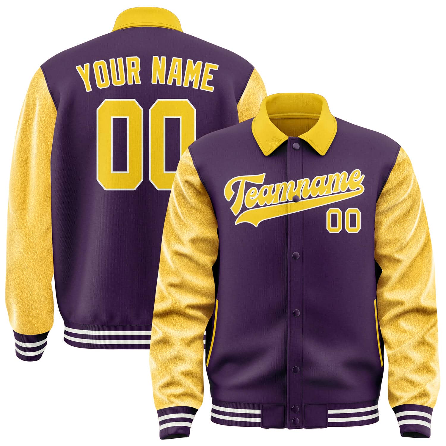 Custom Purple Gold Jacket