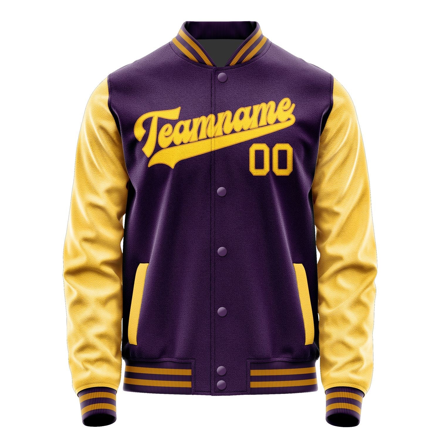 Custom Purple Gold Jacket JA0707300719B31930