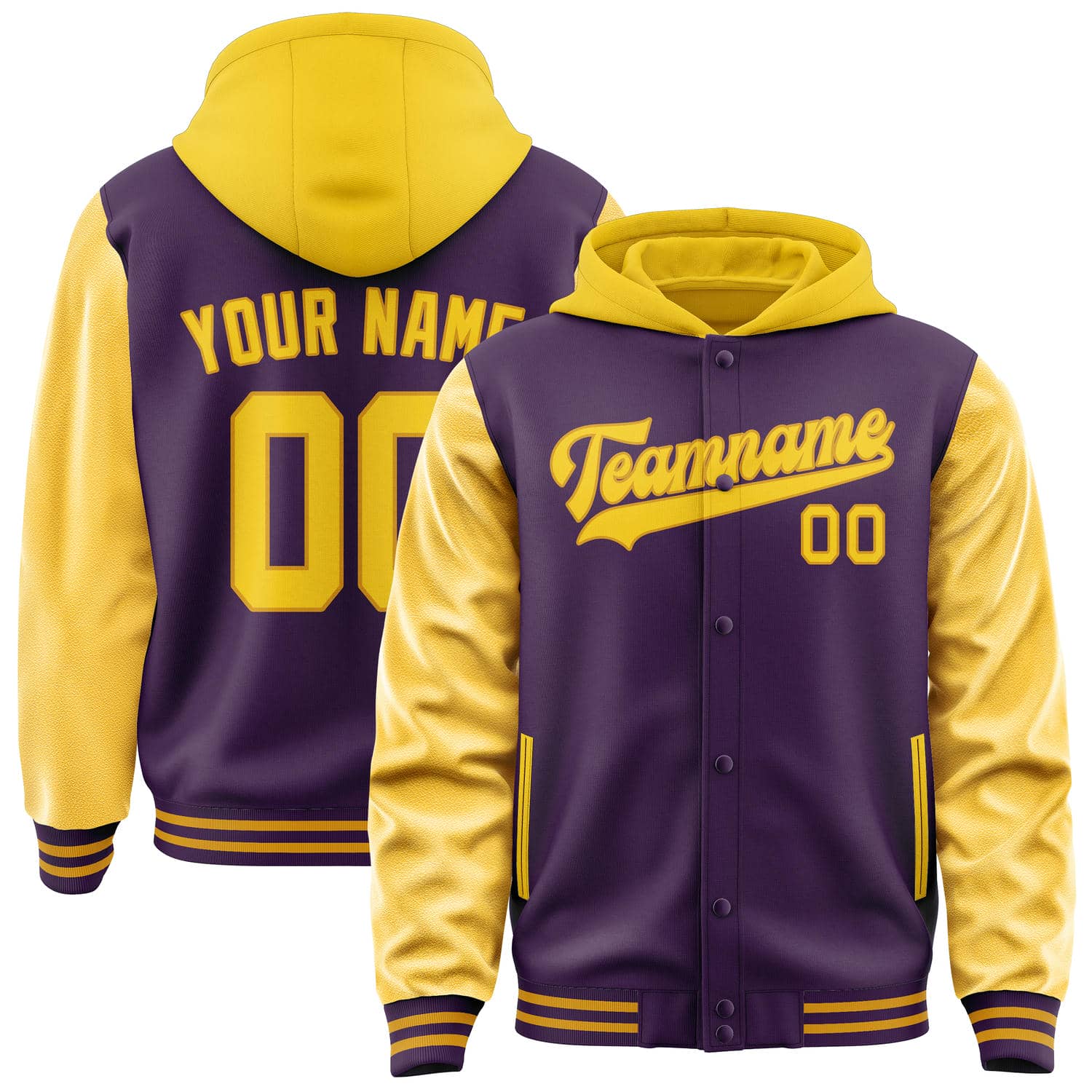 Custom Purple Gold Jacket