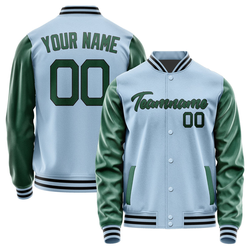 Custom Light Blue Green Jacket JA0808050817B21705