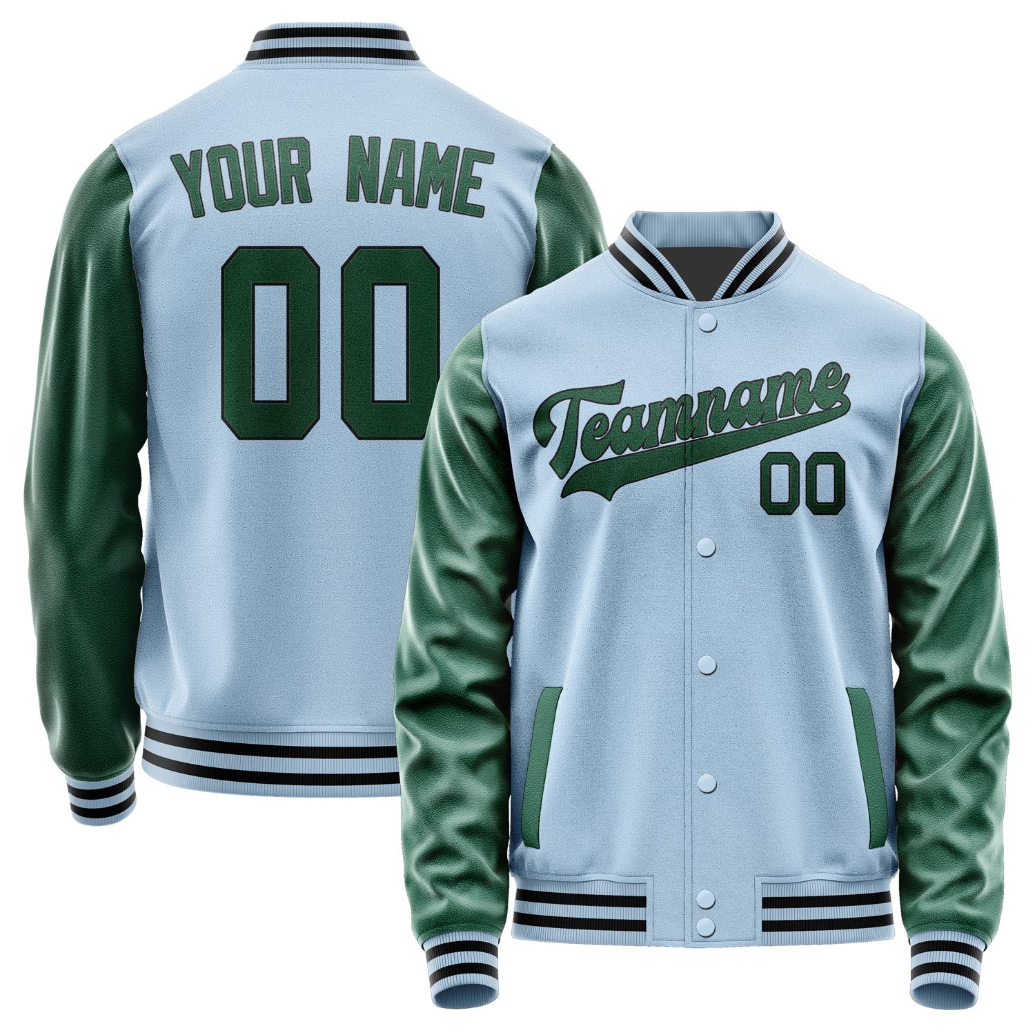 Custom Light Blue Green Jacket JA0808050817B31705
