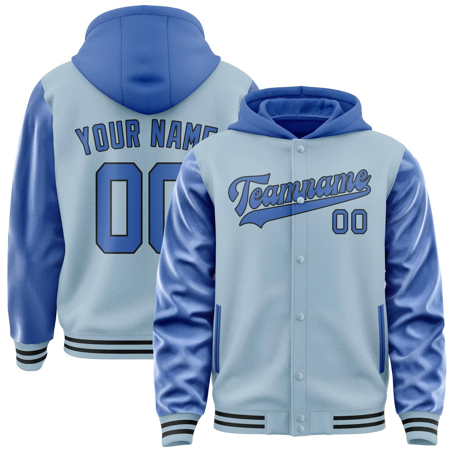 Custom Light Blue Sky Blue Jacket