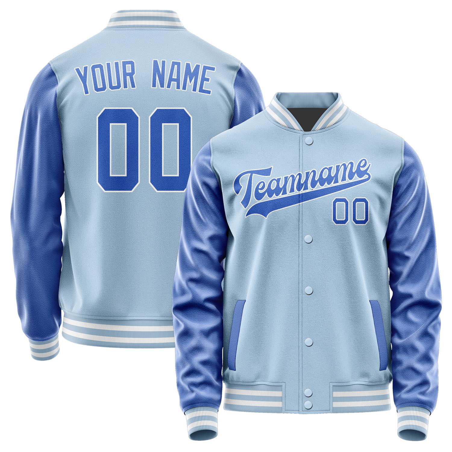 Custom Light Blue Sky Blue Jacket JA0808090818B31809