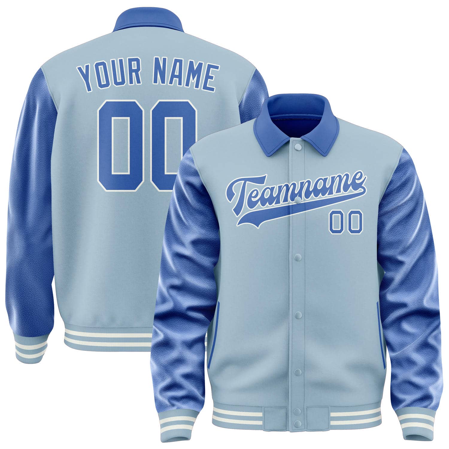Custom Light Blue Sky Blue Jacket