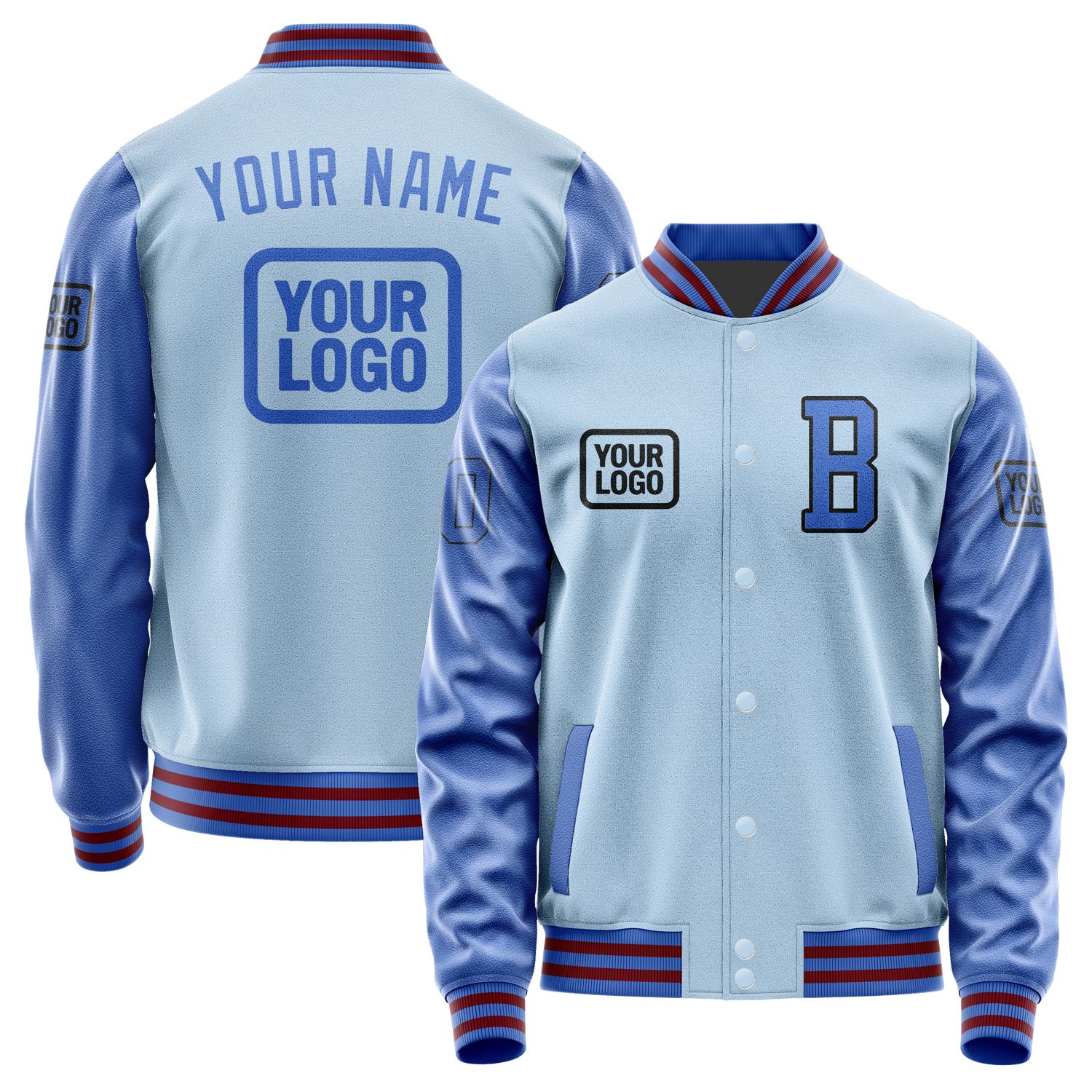Custom Light Blue Sky Blue Jacket JA080809091517090917