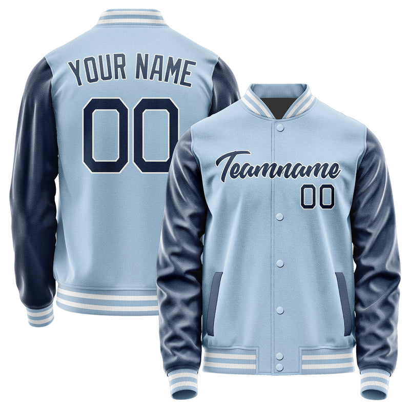 Custom Light Blue Blue Jacket JA0808100818B21810
