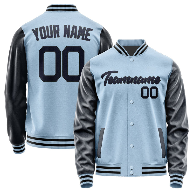 Custom Light Blue Navy Jacket JA0808110817B21711