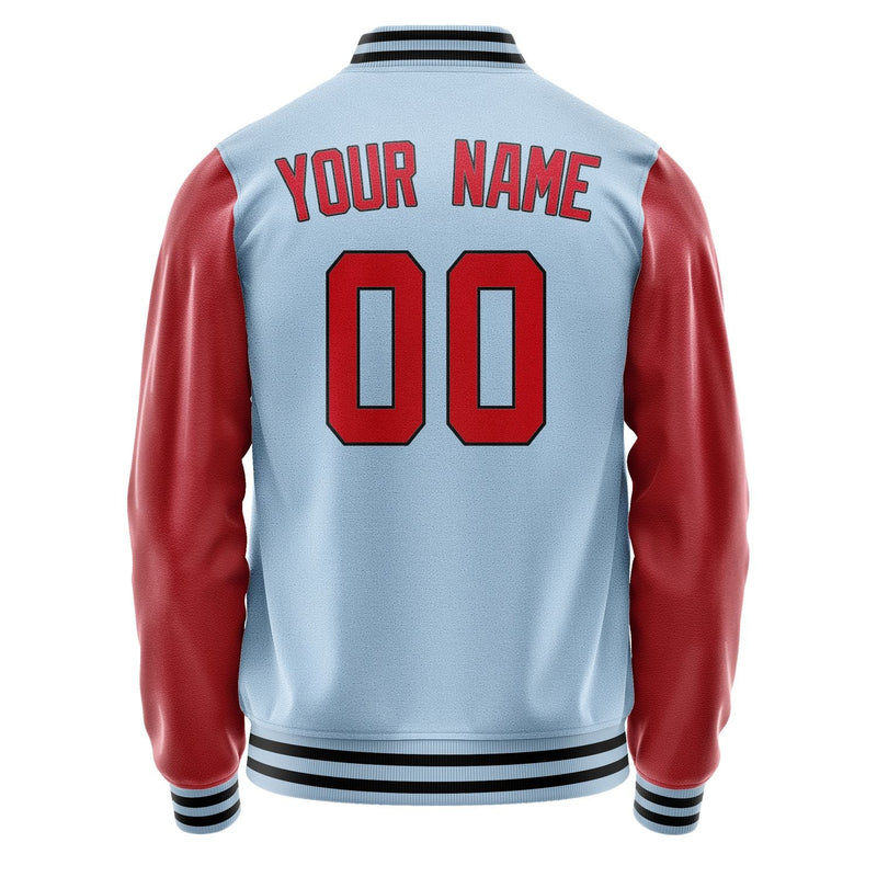 Custom Light Blue Red Jacket JA0808140817B31714