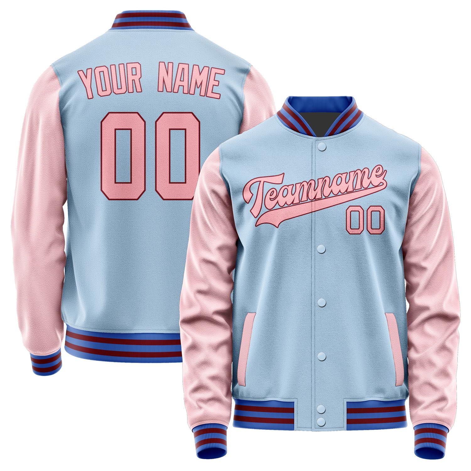 Custom Light Blue Light Pink Jacket JA0808210915B31521