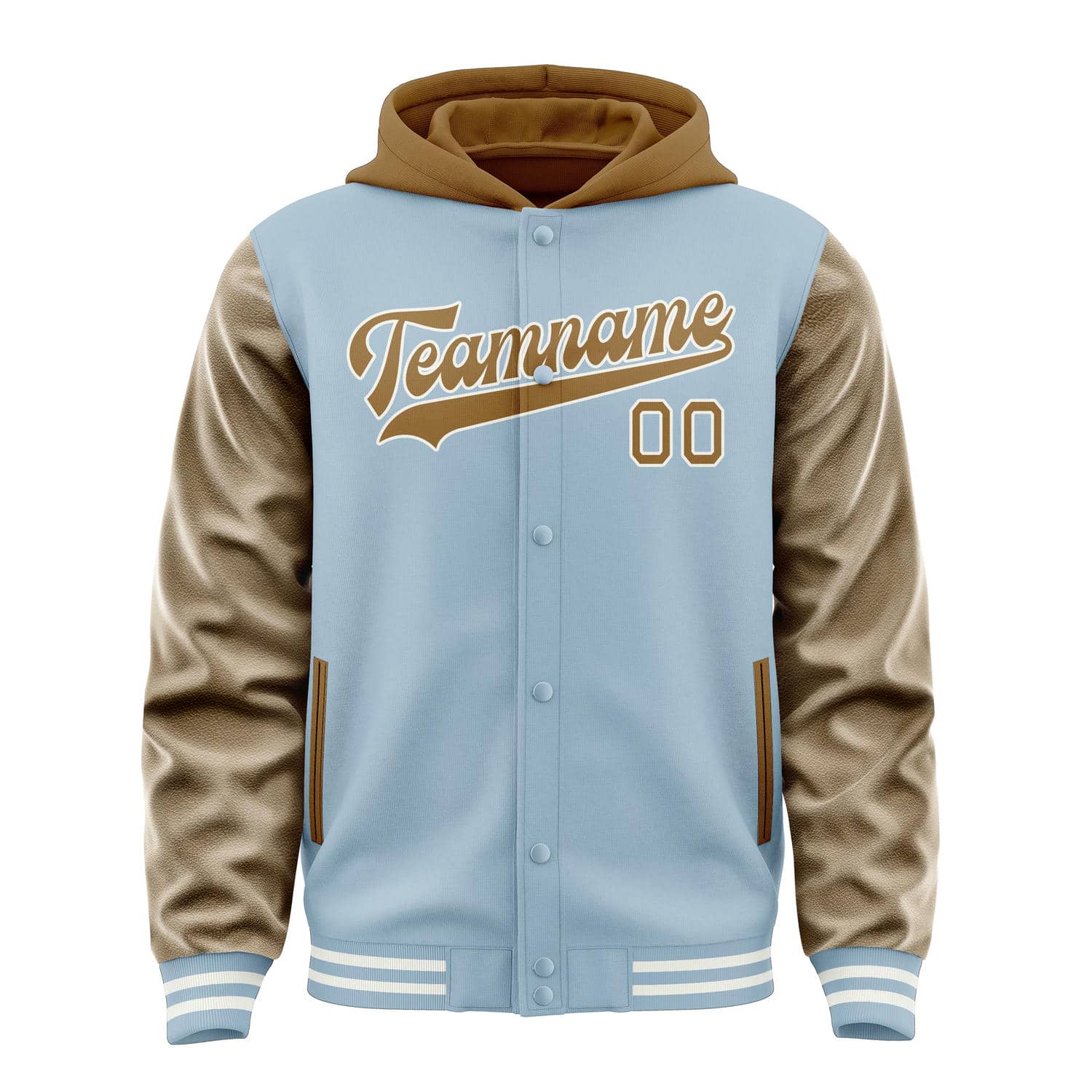 Custom Light Blue Khaki Jacket