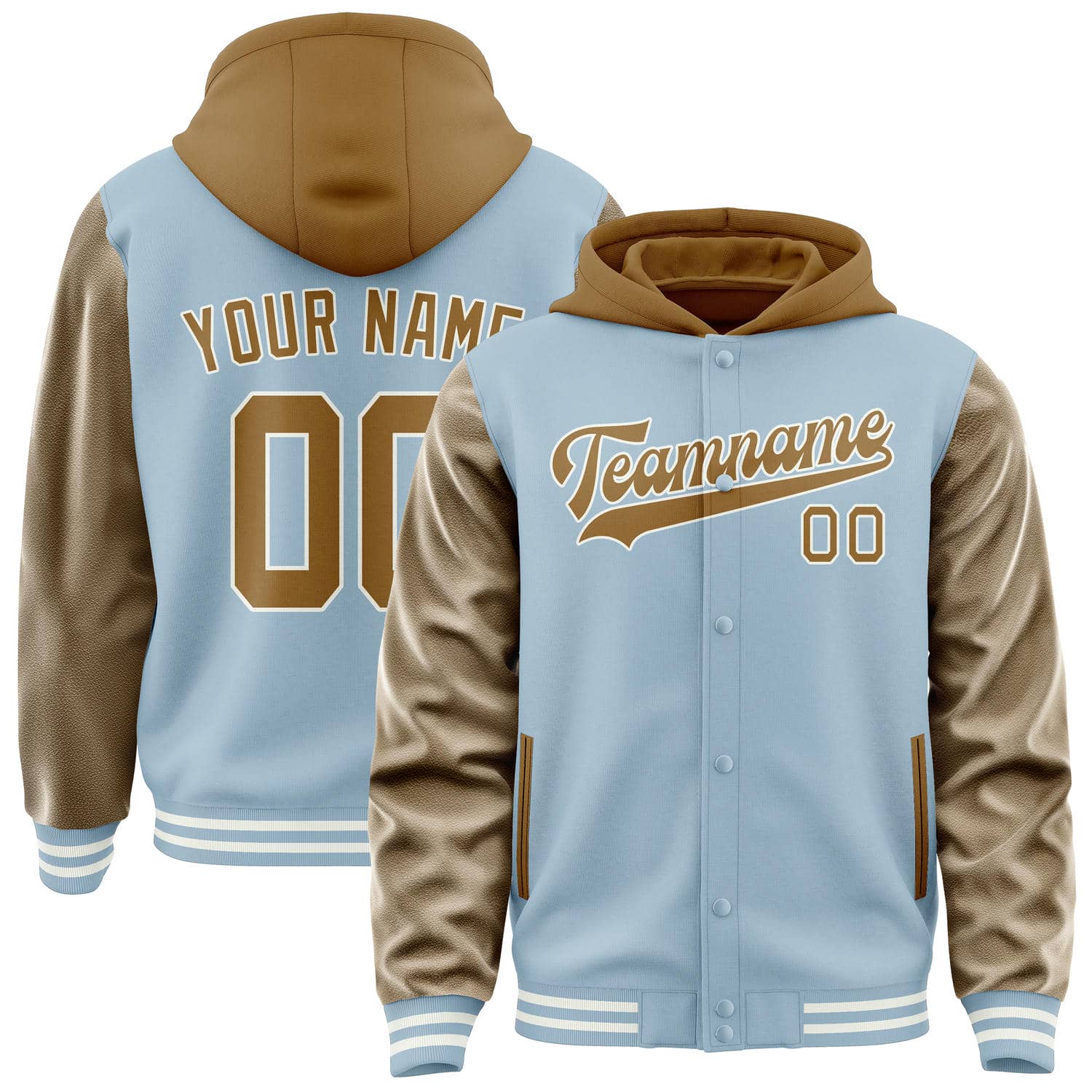 Custom Light Blue Khaki Jacket