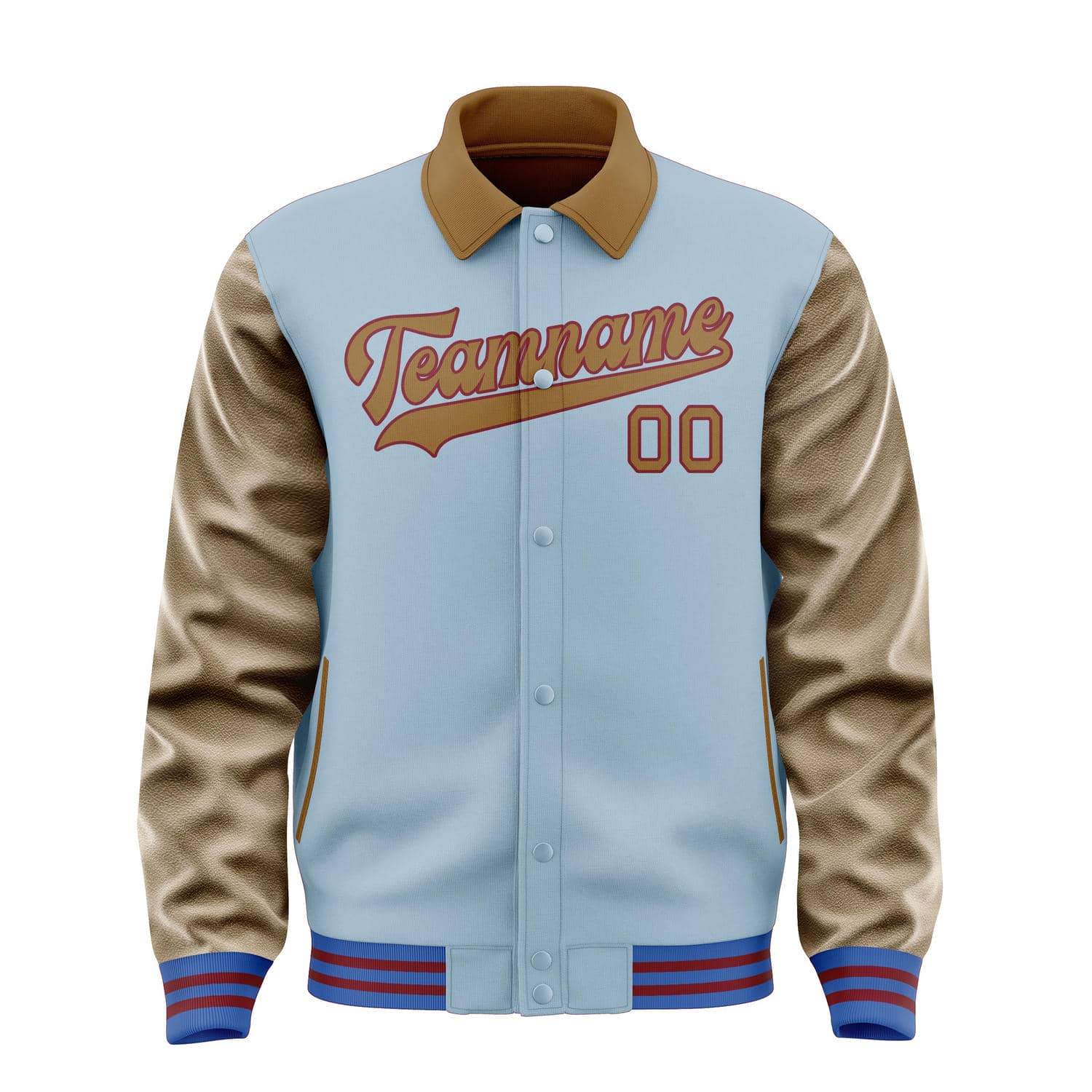Custom Light Blue Khaki Jacket