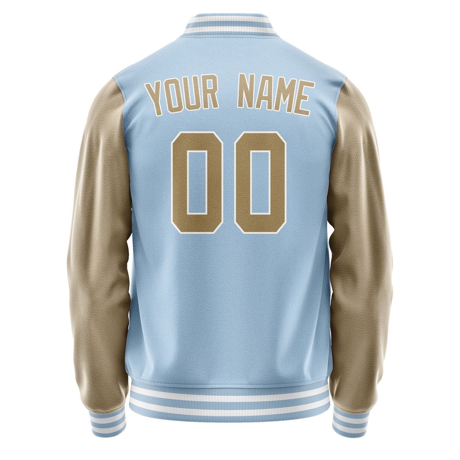 Custom Light Blue Light Khaki Jacket JA0808250818B31825