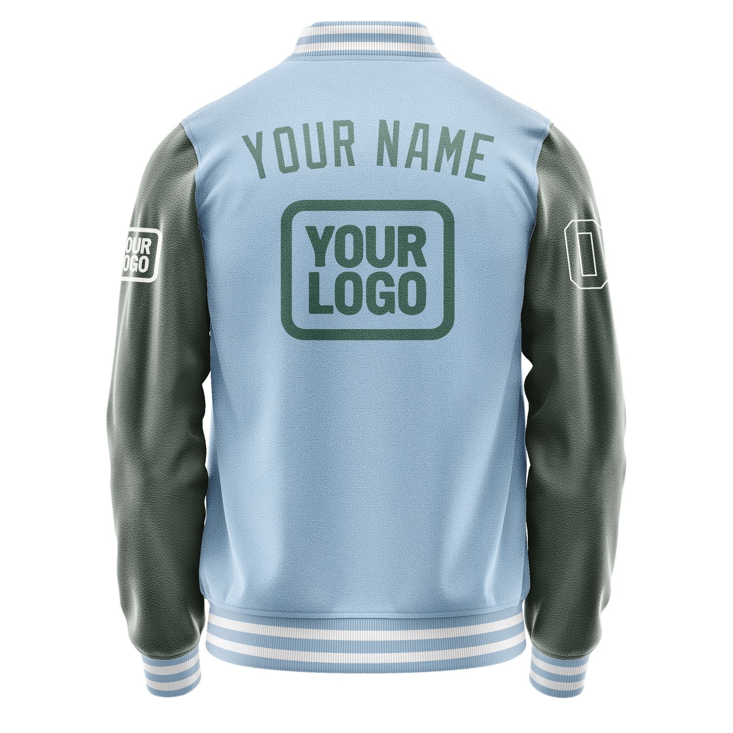 Custom Light Blue Blue Green Jacket JA080827081818272718