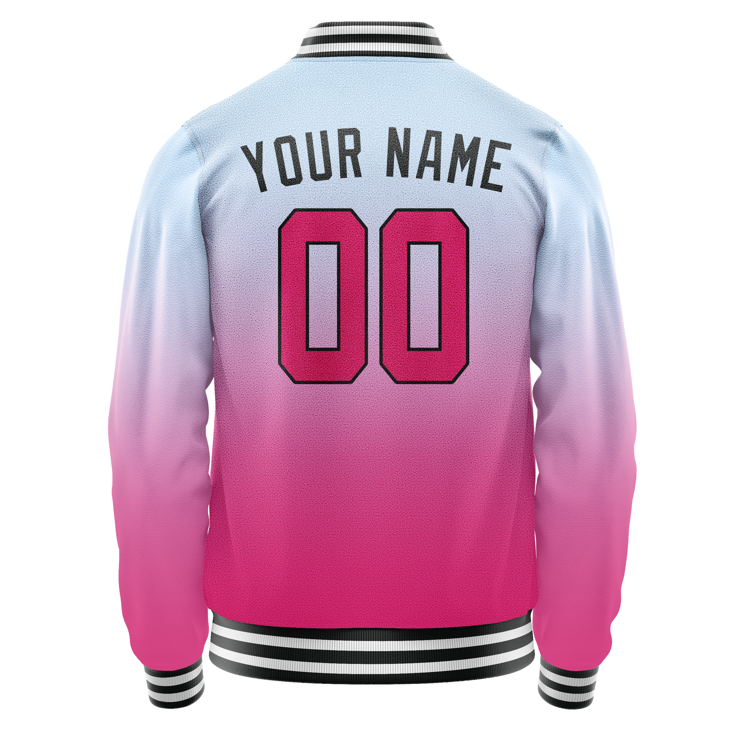 Custom Light-Blue Pink Gradient Varsity Letterman Jacket JA02240617JC241