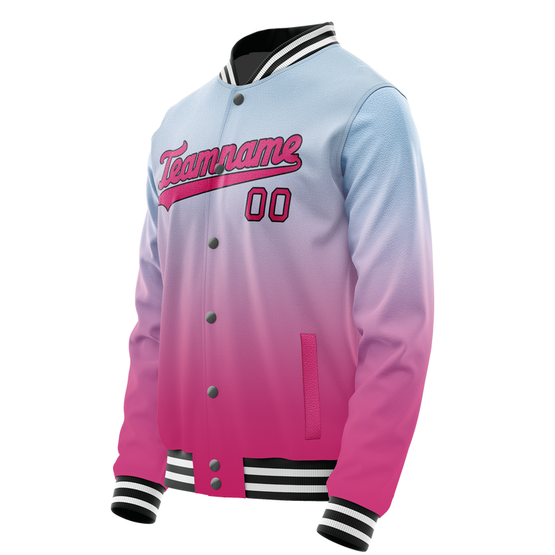 Custom Light-Blue Pink Gradient Varsity Letterman Jacket JA02240617JC241