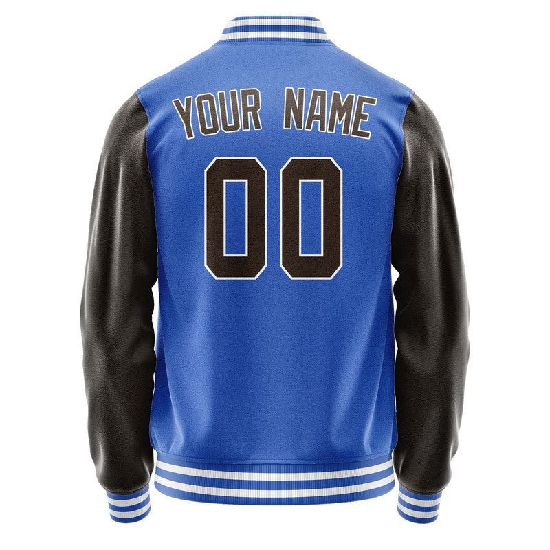 Custom Sky Blue Brown Jacket JA0909010918B31801