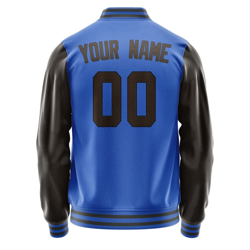 Custom Sky Blue Brown Jacket JA0909010920B31701