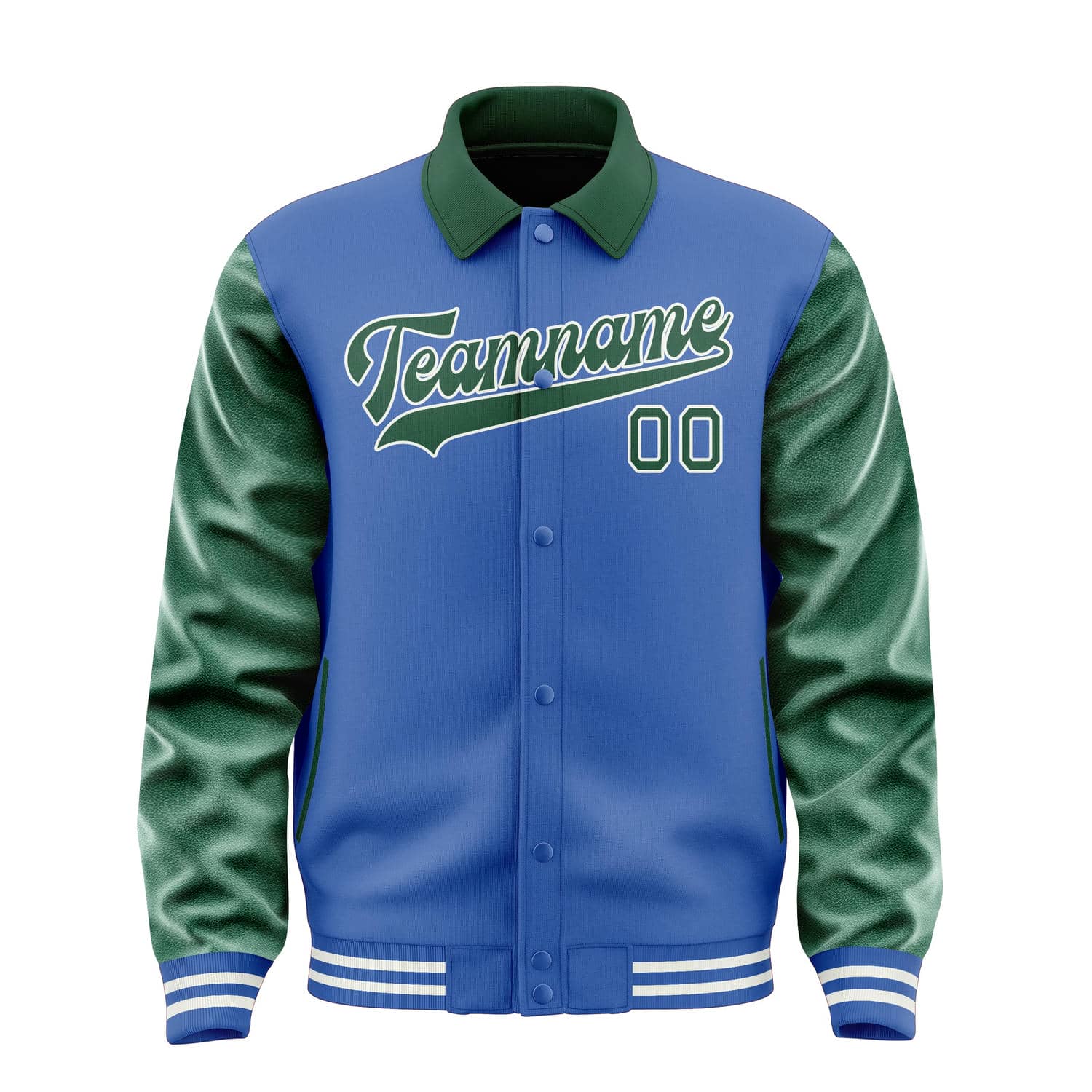 Custom Sky Blue Green Jacket