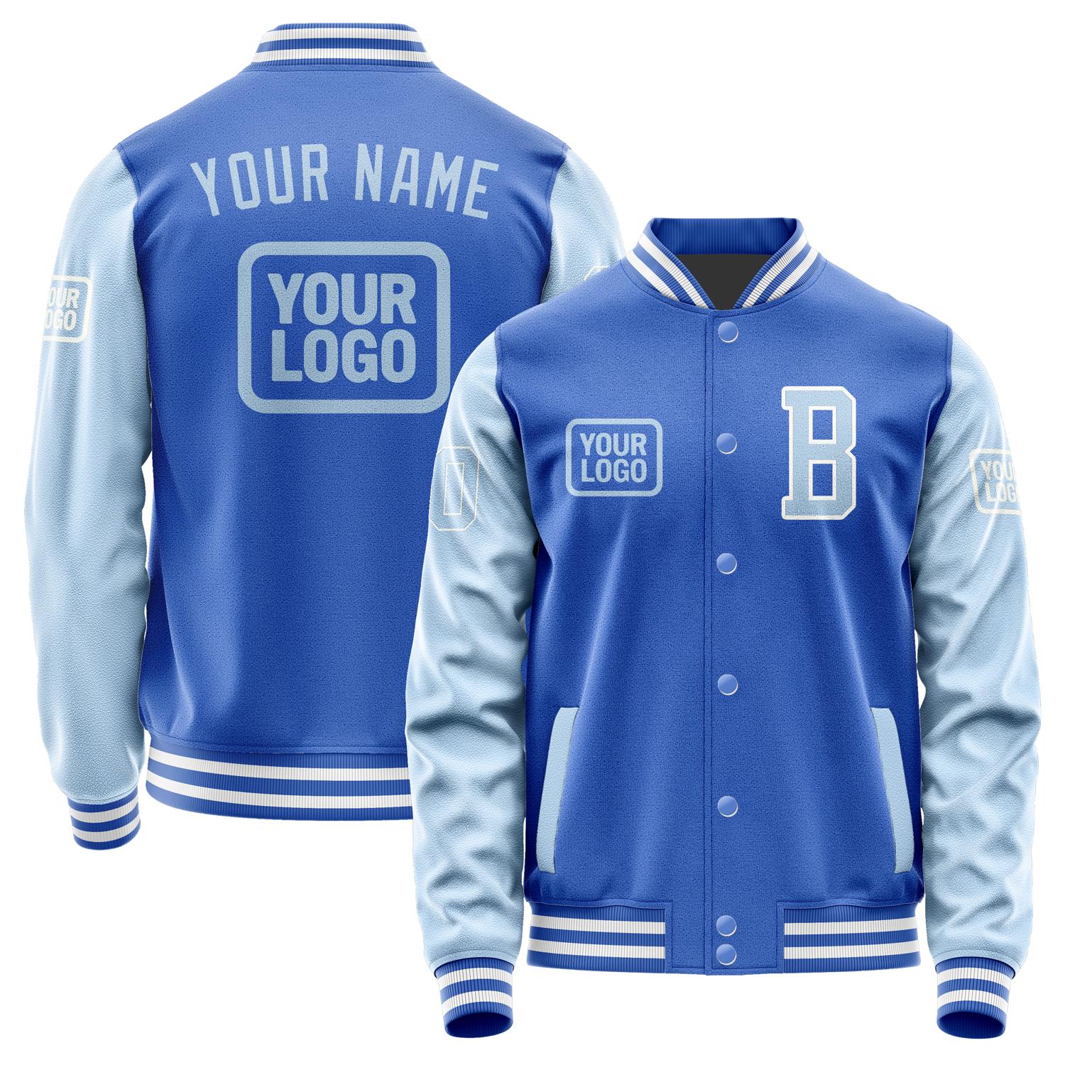 Custom Sky Blue Light Blue Jacket JA090908091818080818