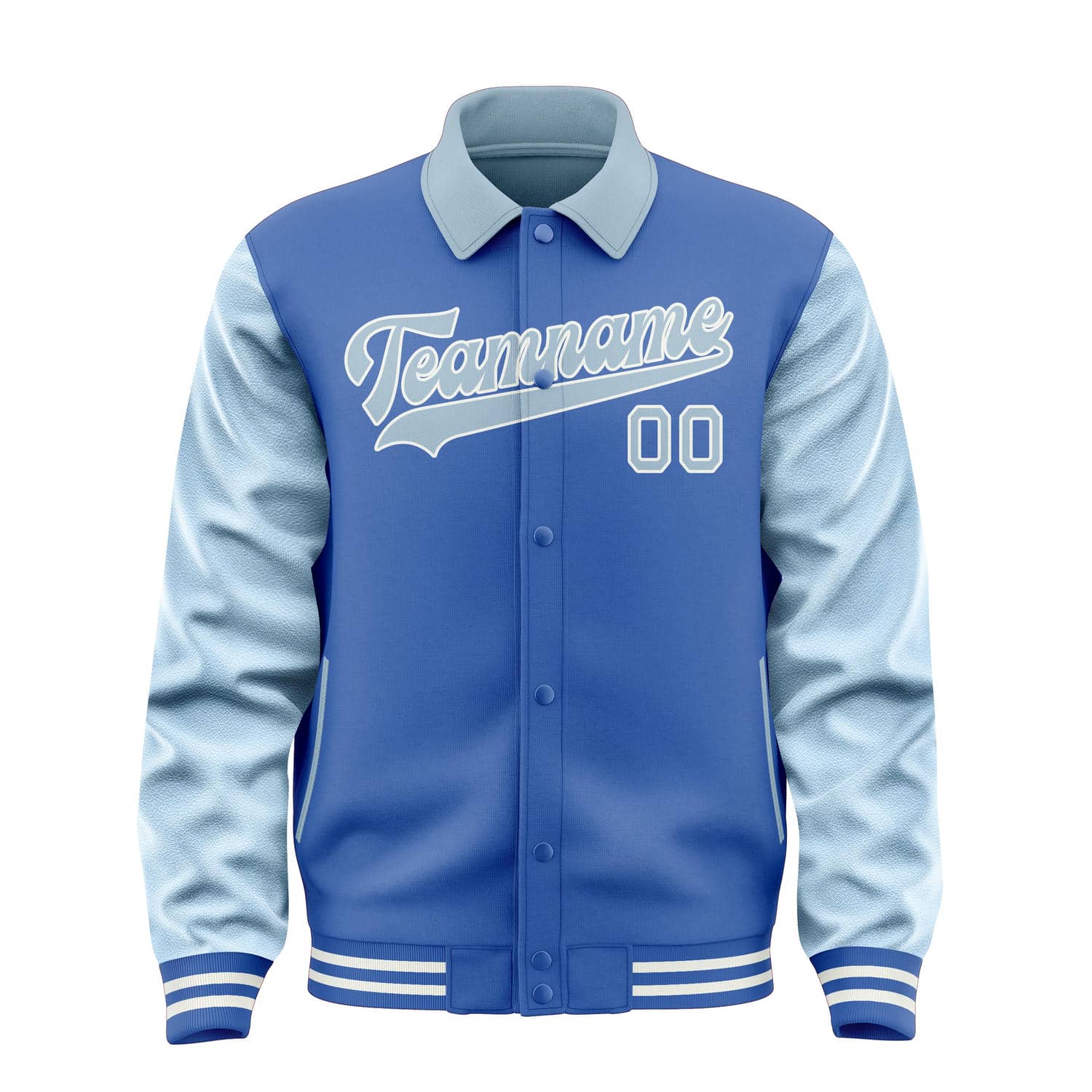 Custom Sky Blue Light Blue Jacket