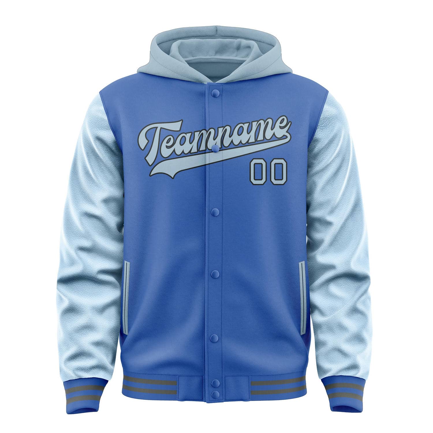 Custom Sky Blue Light Blue Jacket