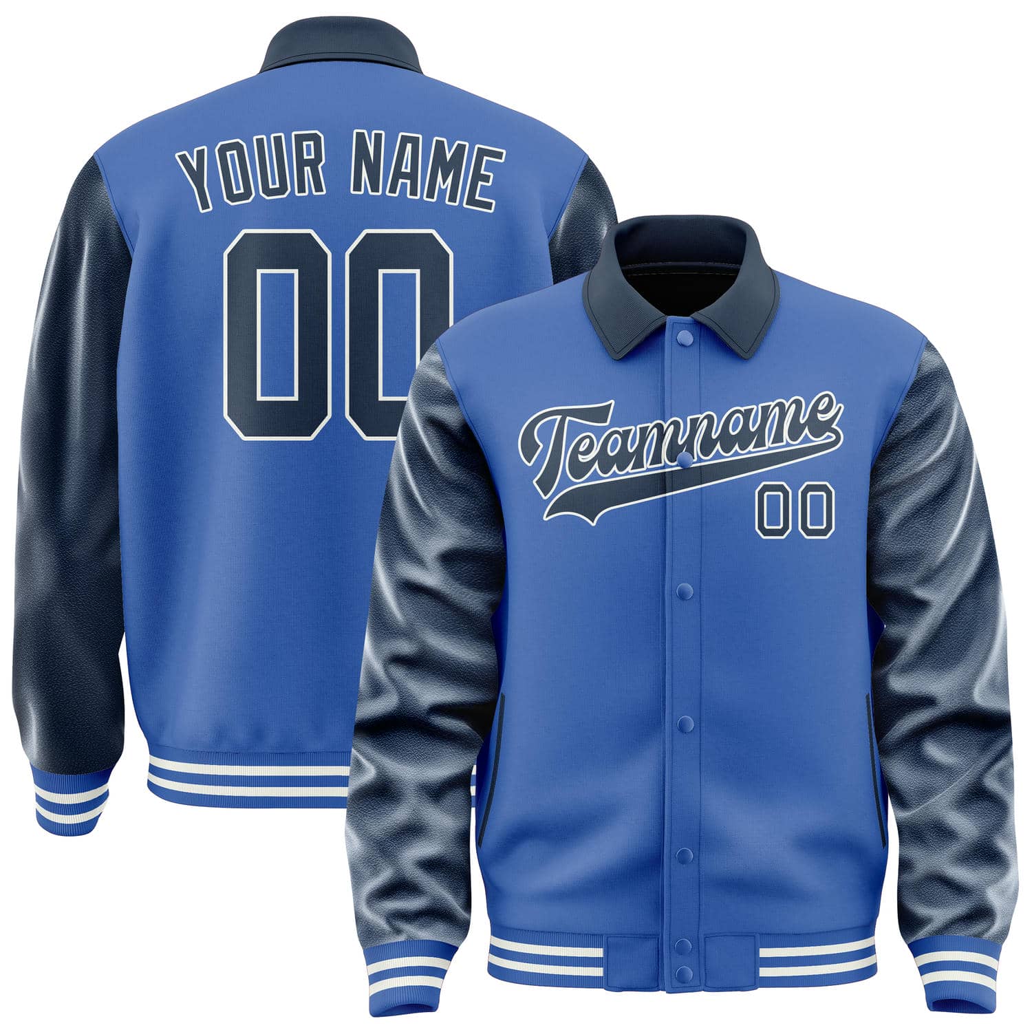 Custom Sky Blue Blue Jacket