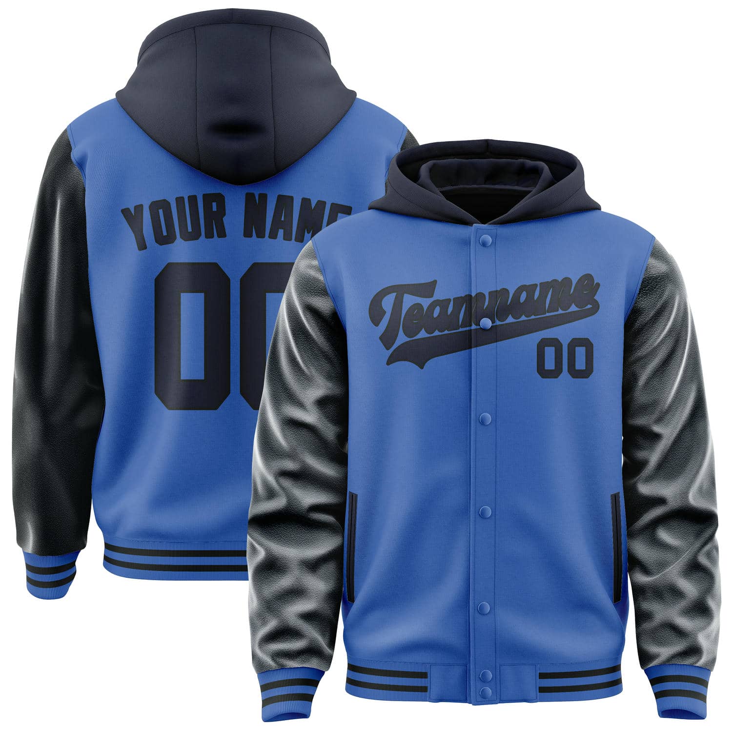 Custom Sky Blue Navy Jacket