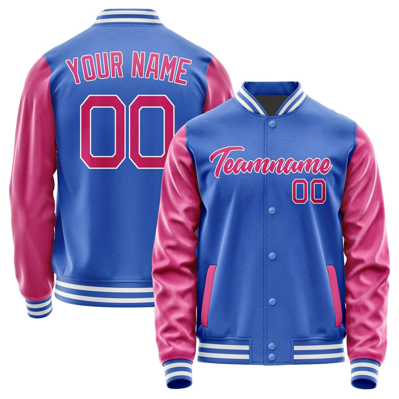 Custom Sky Blue Pink Jacket JA0909130918B21813