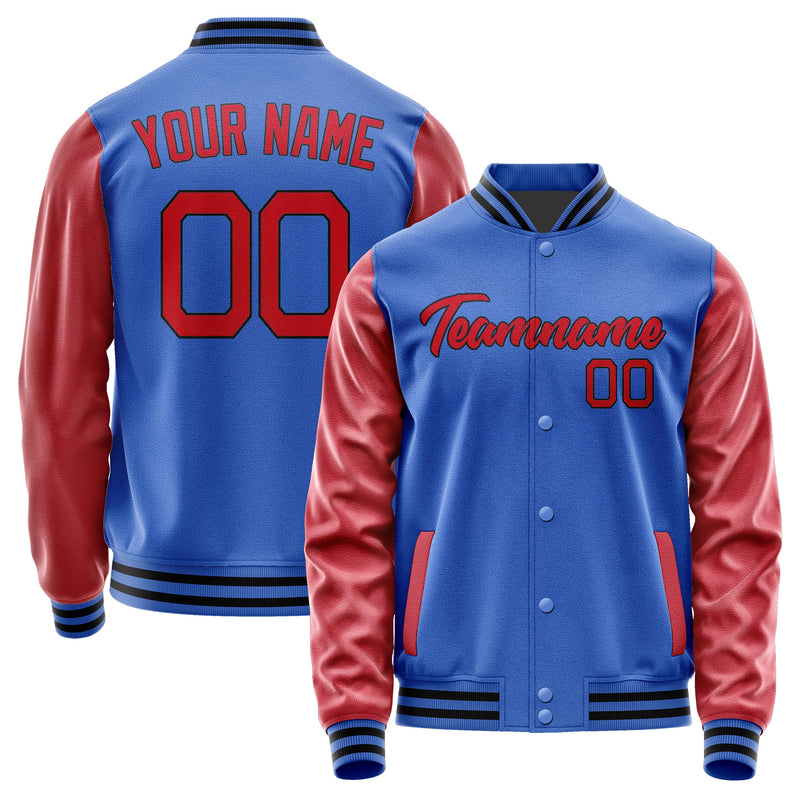 Custom Sky Blue Red Jacket JA0909140917B21714
